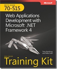 MCTS 70-515 Web Applications Development with Microsoft .Net Framework 4 Self-Paced training Kit Cover