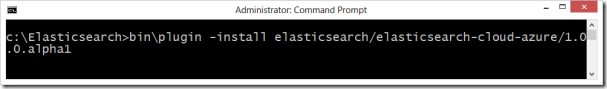 Install Elasticsearch Azure Cloud Plugin