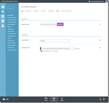 Windows Azure Pack Websites - Scale