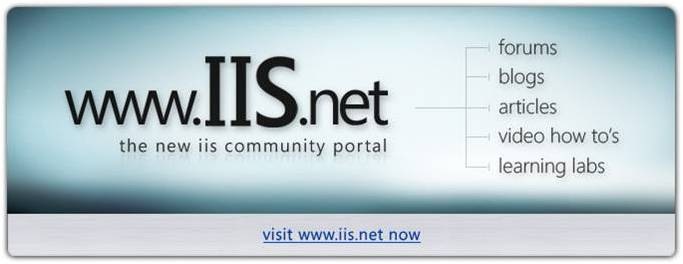 www.iis.net - the new IIS Community Portal